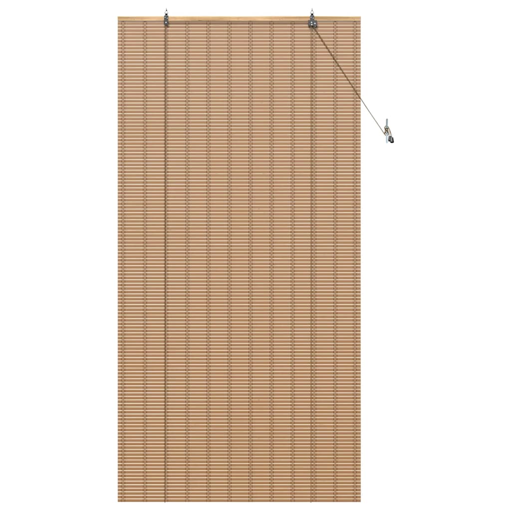 Rulou textil cu perdele Manual Maro deschis 120 x 220 cm Bambus GartenMobel Dekor