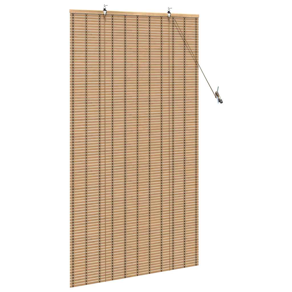 Rulou textil cu perdele Manual Maro deschis 80 x 160 cm Bambus GartenMobel Dekor