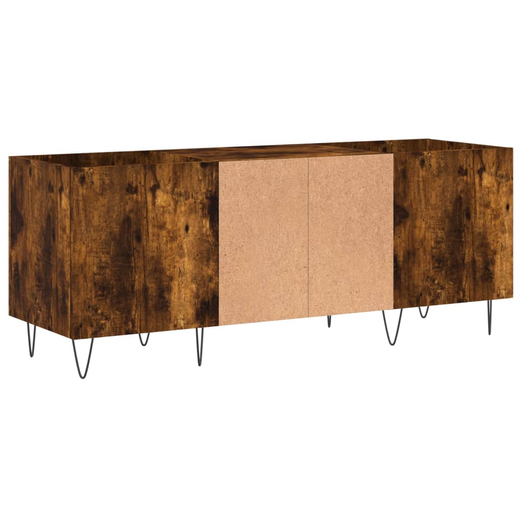 Dulap pentru discuri stejar afumat 121x38x48 cm, lemn prelucrat GartenMobel Dekor