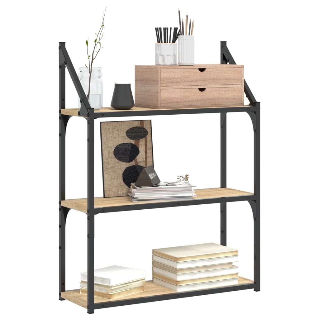 Raft cu 3 niveluri stejar sonoma 60x21x78,5 cm, lemn prelucrat GartenMobel Dekor