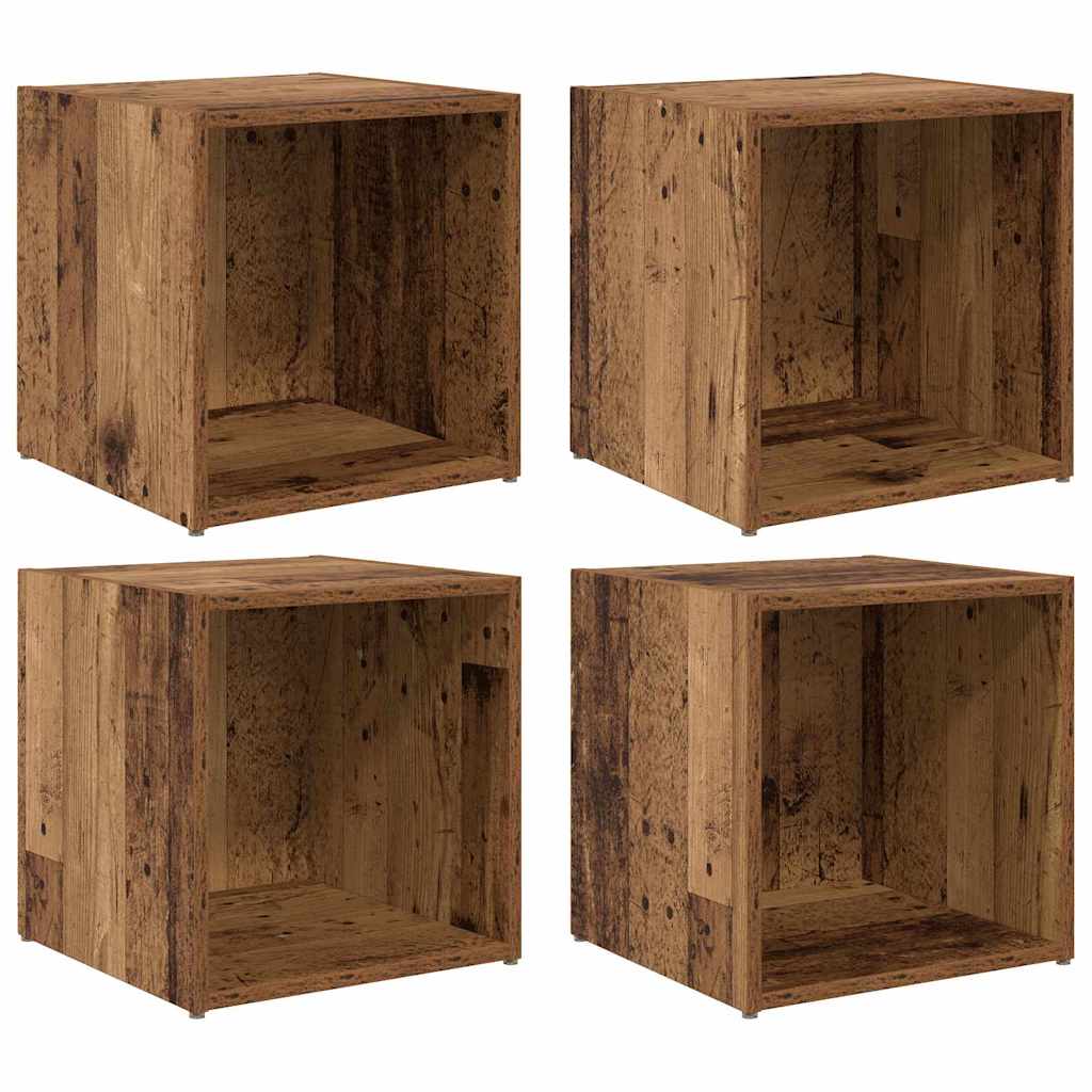 Cabinet TV 4 pcs Maro 37 x 35 x 37 cm Lemn compozit GartenMobel Dekor