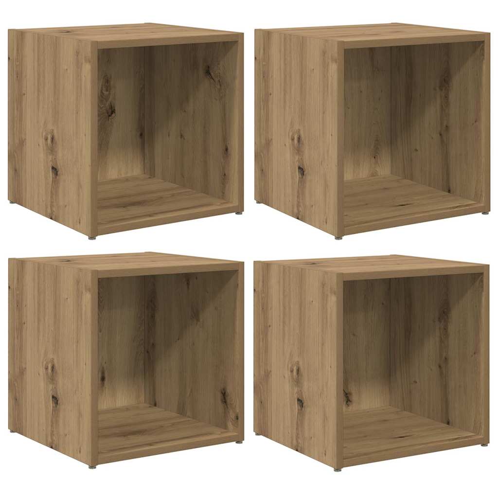 Cabinet TV 4 pcs Maro 37 x 35 x 37 cm Lemn compozit GartenMobel Dekor
