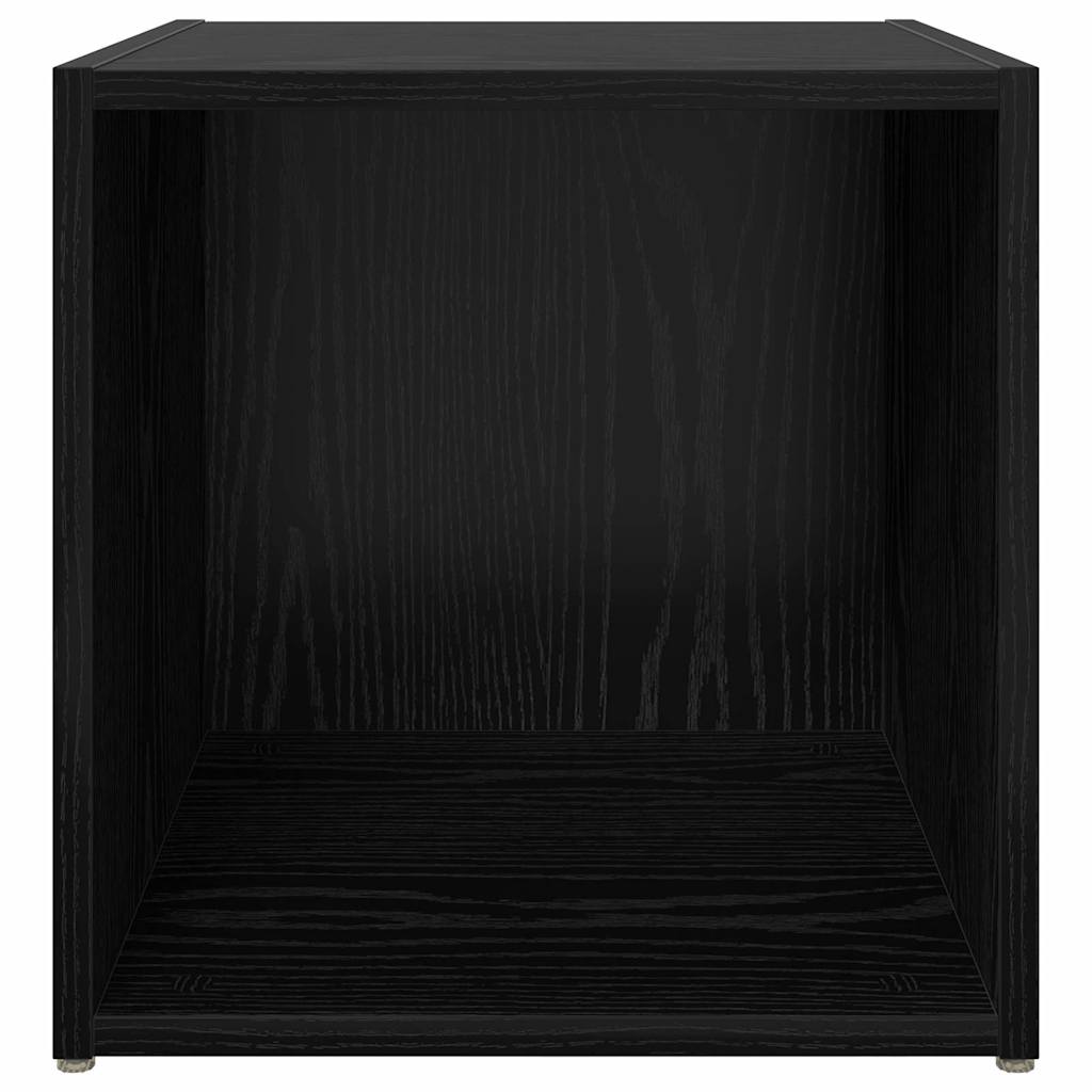 Cabinet TV 4 pcs Negru 37 x 35 x 37 cm Lemn compozit GartenMobel Dekor