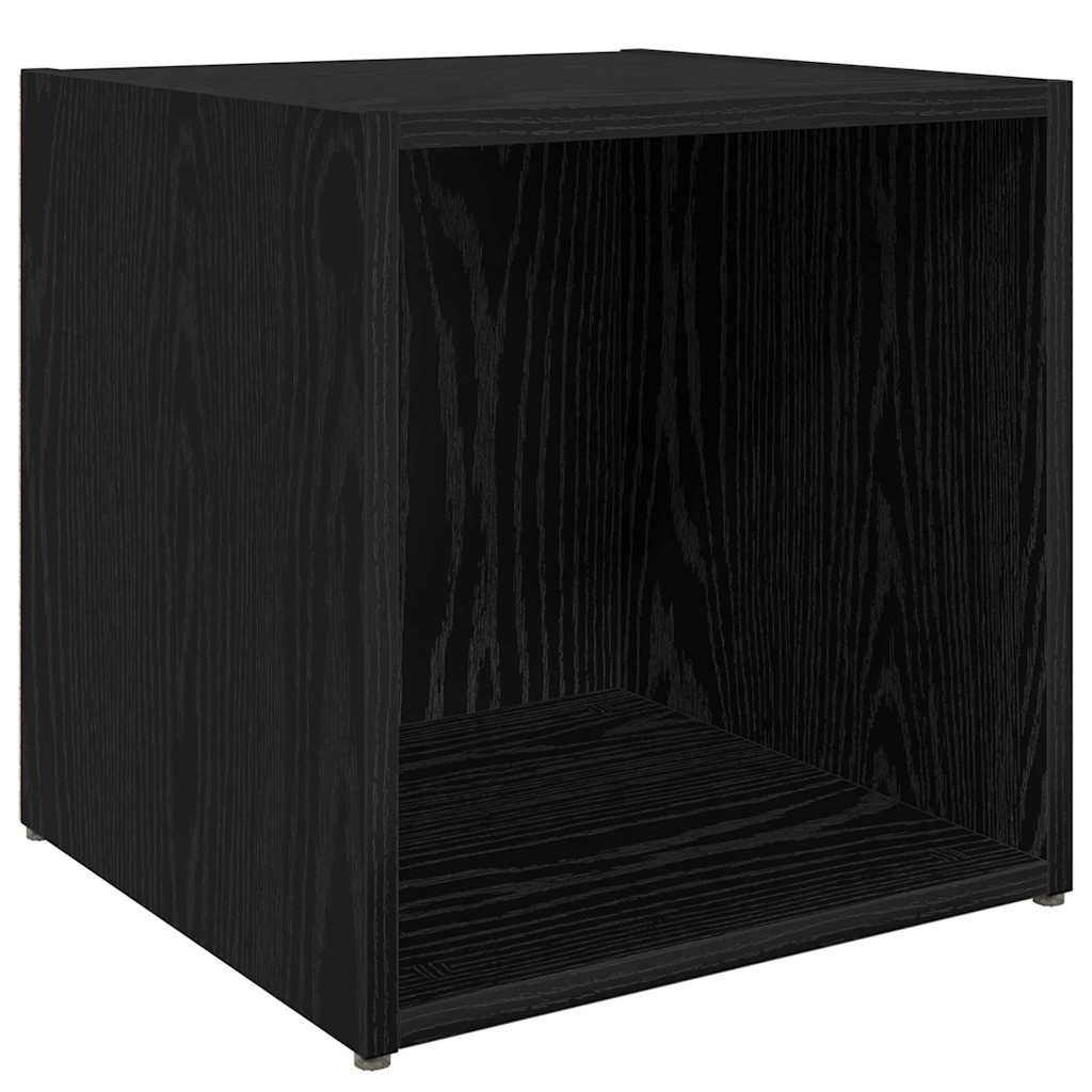 Cabinet TV 4 pcs Negru 37 x 35 x 37 cm Lemn compozit GartenMobel Dekor