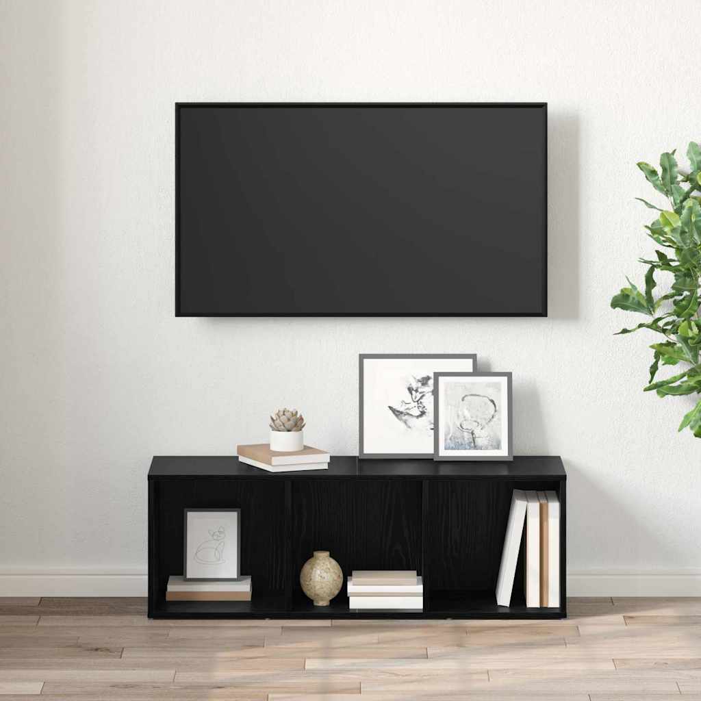 Cabinet TV Stejar negru Lemn compozit GartenMobel Dekor