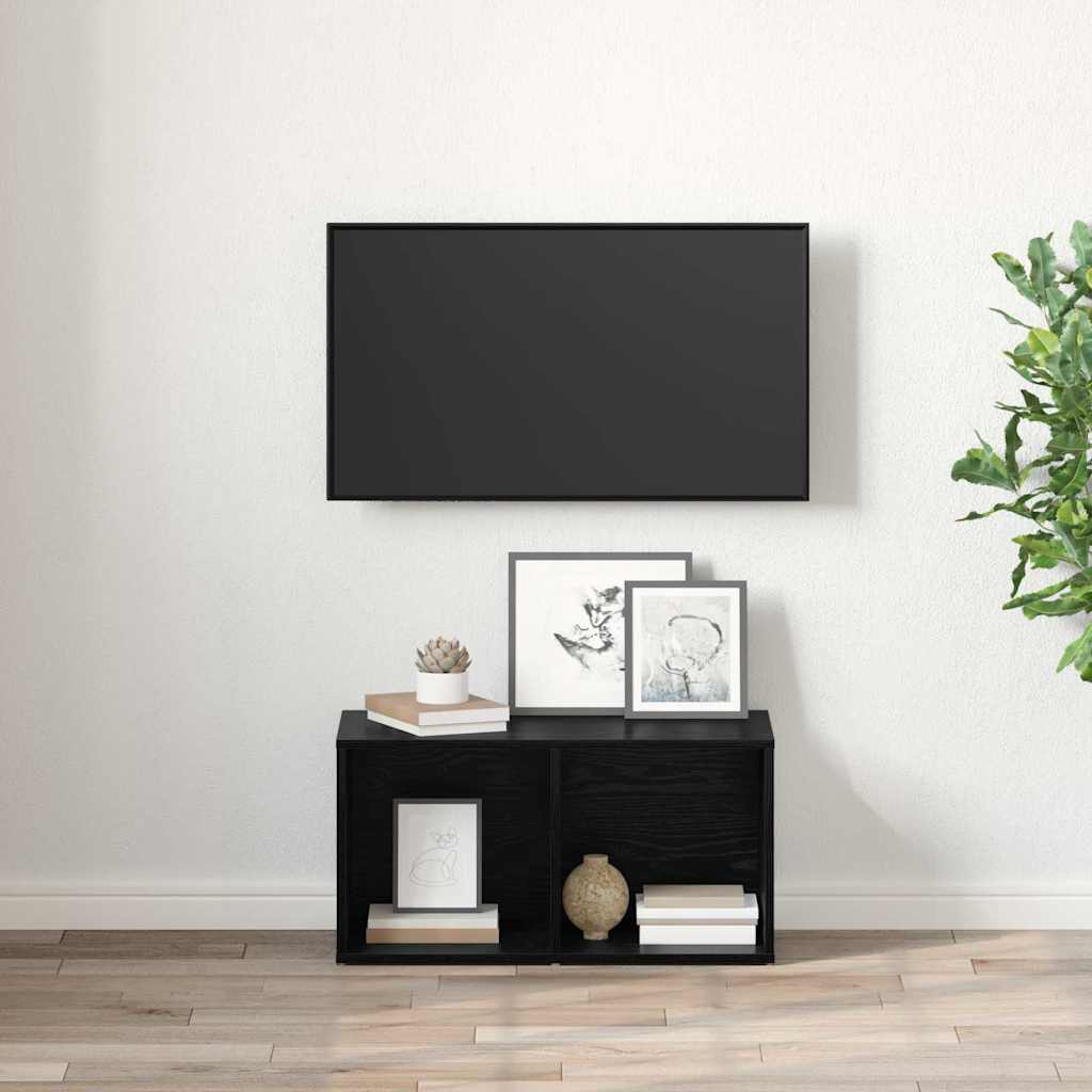 Cabinet TV Stejar negru Lemn compozit GartenMobel Dekor