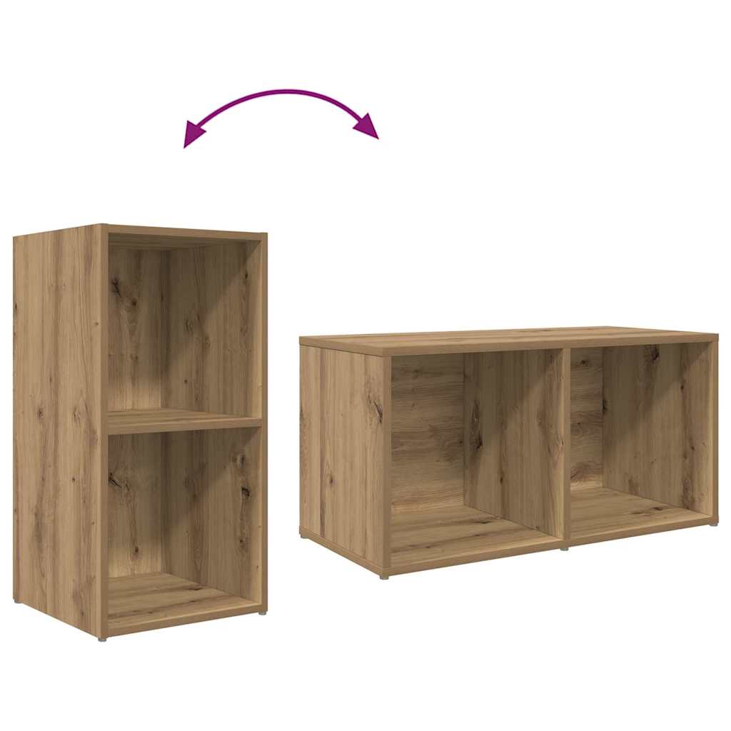 Cabinet TV stejar artizanal Lemn compozit GartenMobel Dekor