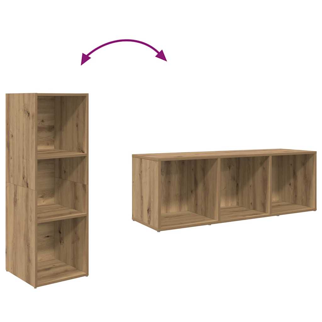 Cabinet TV stejar artizanal Lemn compozit GartenMobel Dekor