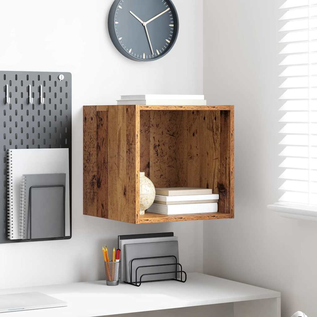 Dulap de perete Lemn vechi 37 x 37 x 37 cm Lemn compozit GartenMobel Dekor