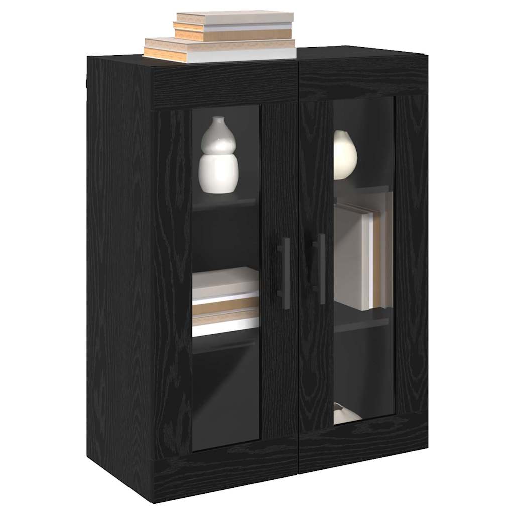 Dulap montat pe perete Pe perete Stejar negru 69.5 x 34 x 90 cm GartenMobel Dekor