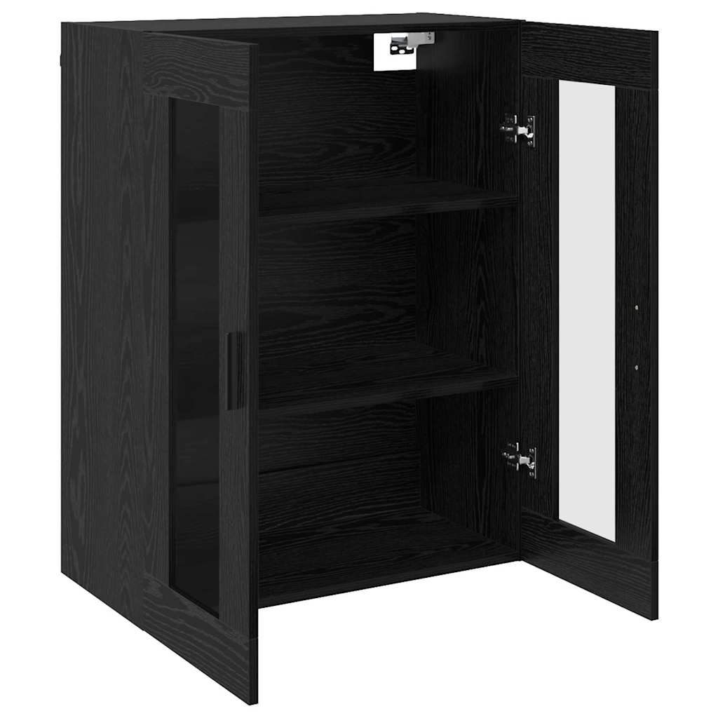 Dulap montat pe perete Pe perete Stejar negru 69.5 x 34 x 90 cm GartenMobel Dekor