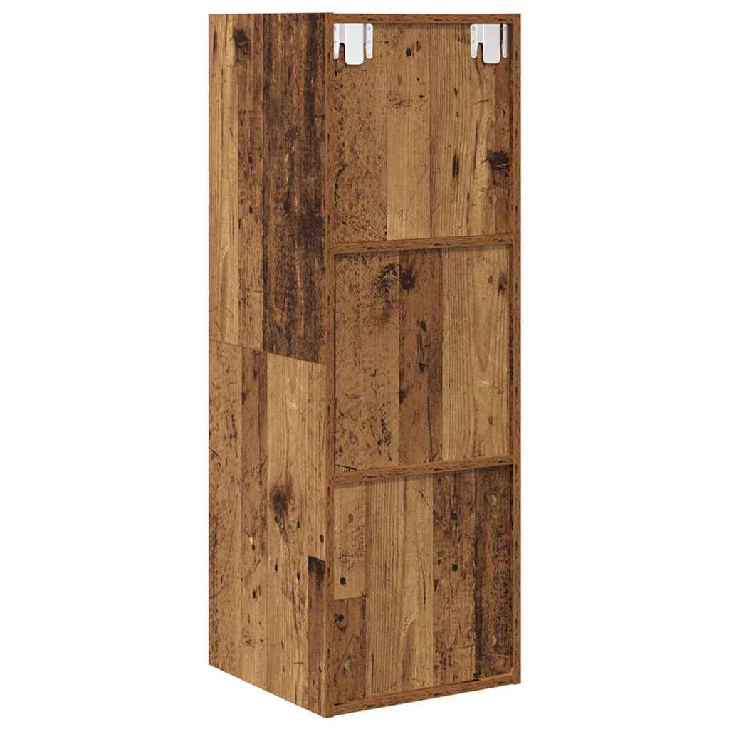 Dulap pentru TV Montat pe Perete Lemn vechi 37 x 37 x 107 cm GartenMobel Dekor