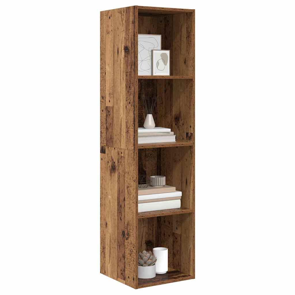 Dulap pentru TV Montat pe Perete Lemn vechi 37 x 37 x 142.5 cm GartenMobel Dekor