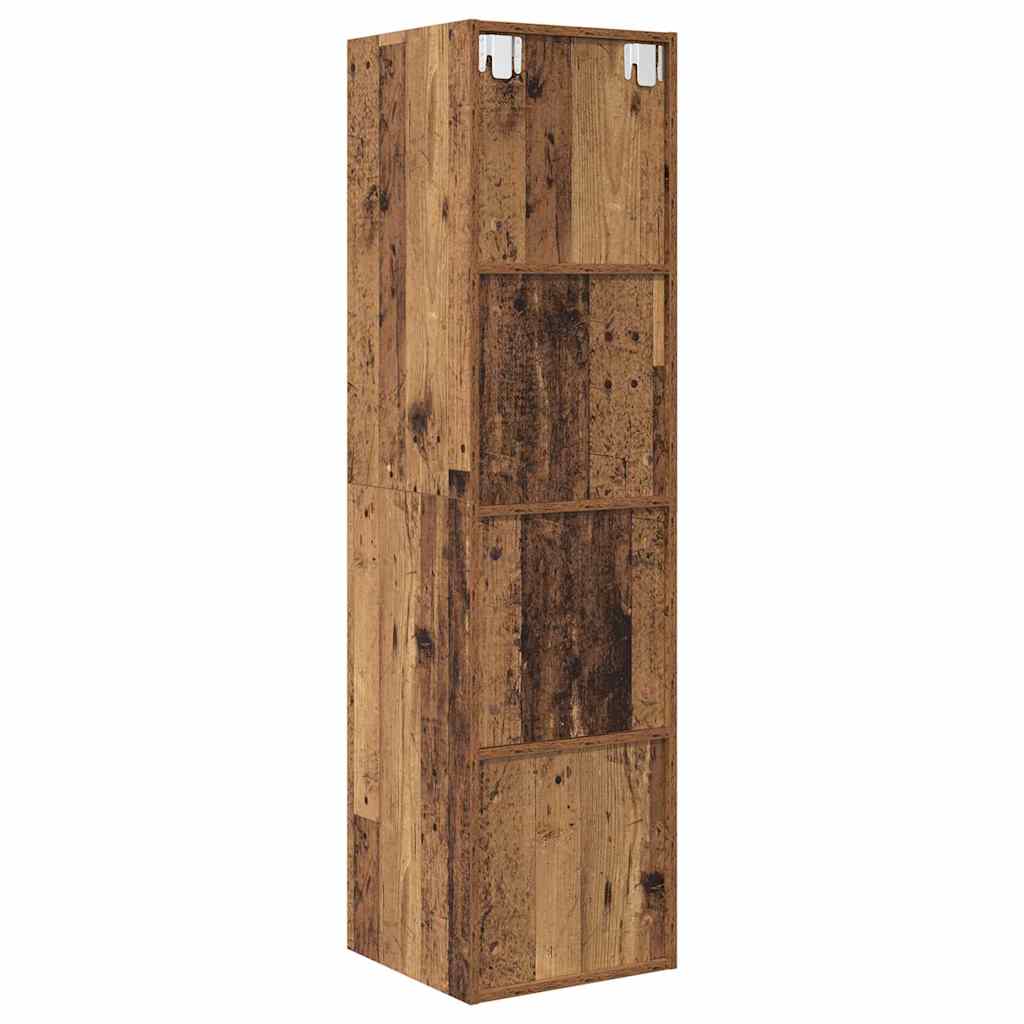 Dulap pentru TV Montat pe Perete Lemn vechi 37 x 37 x 142.5 cm GartenMobel Dekor