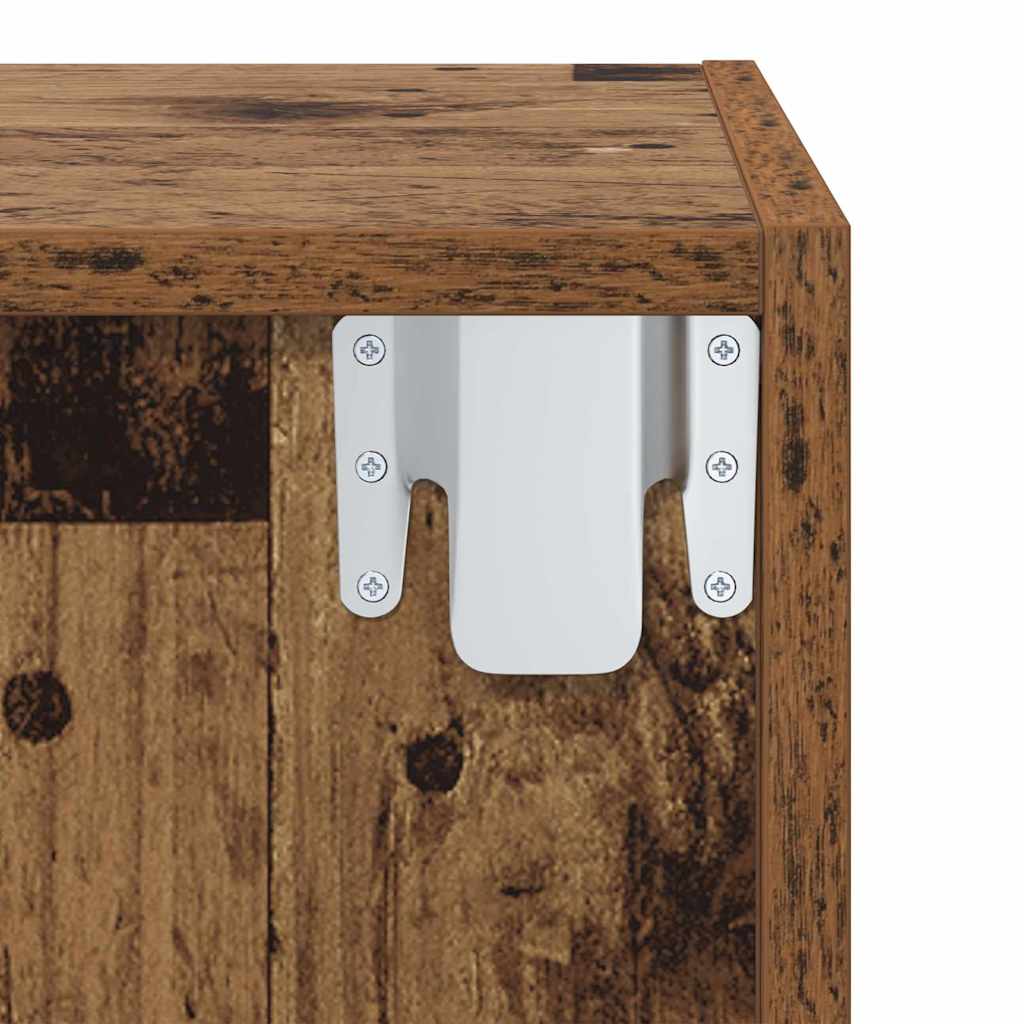 Dulap pentru TV Montat pe Perete Lemn vechi 37 x 37 x 72 cm GartenMobel Dekor