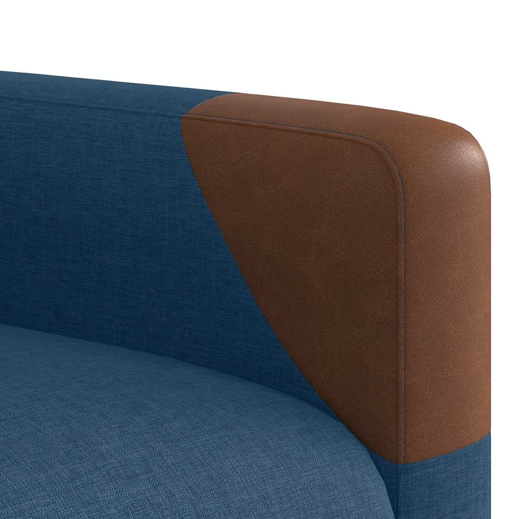 Fotoliu rabatabil cu ridicare, albastru, material textil GartenMobel Dekor