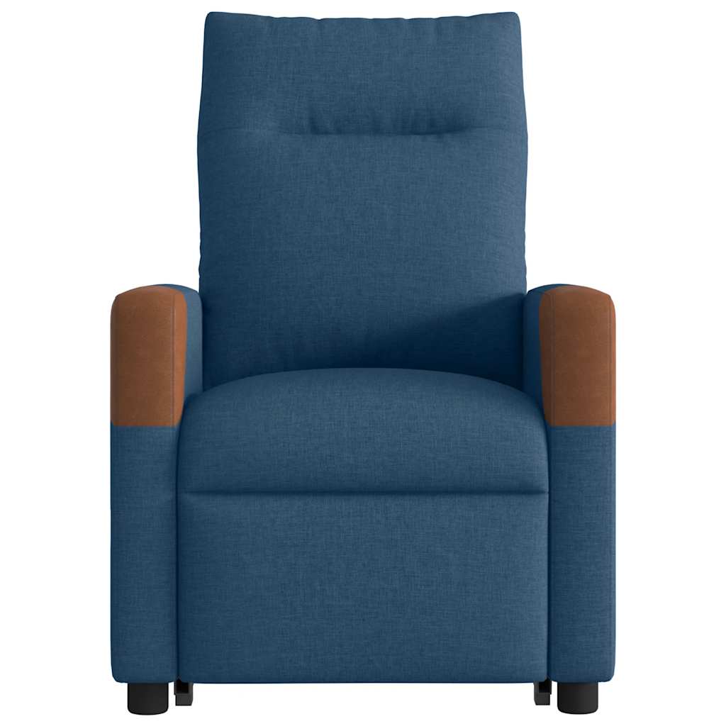Fotoliu rabatabil cu ridicare, albastru, material textil GartenMobel Dekor