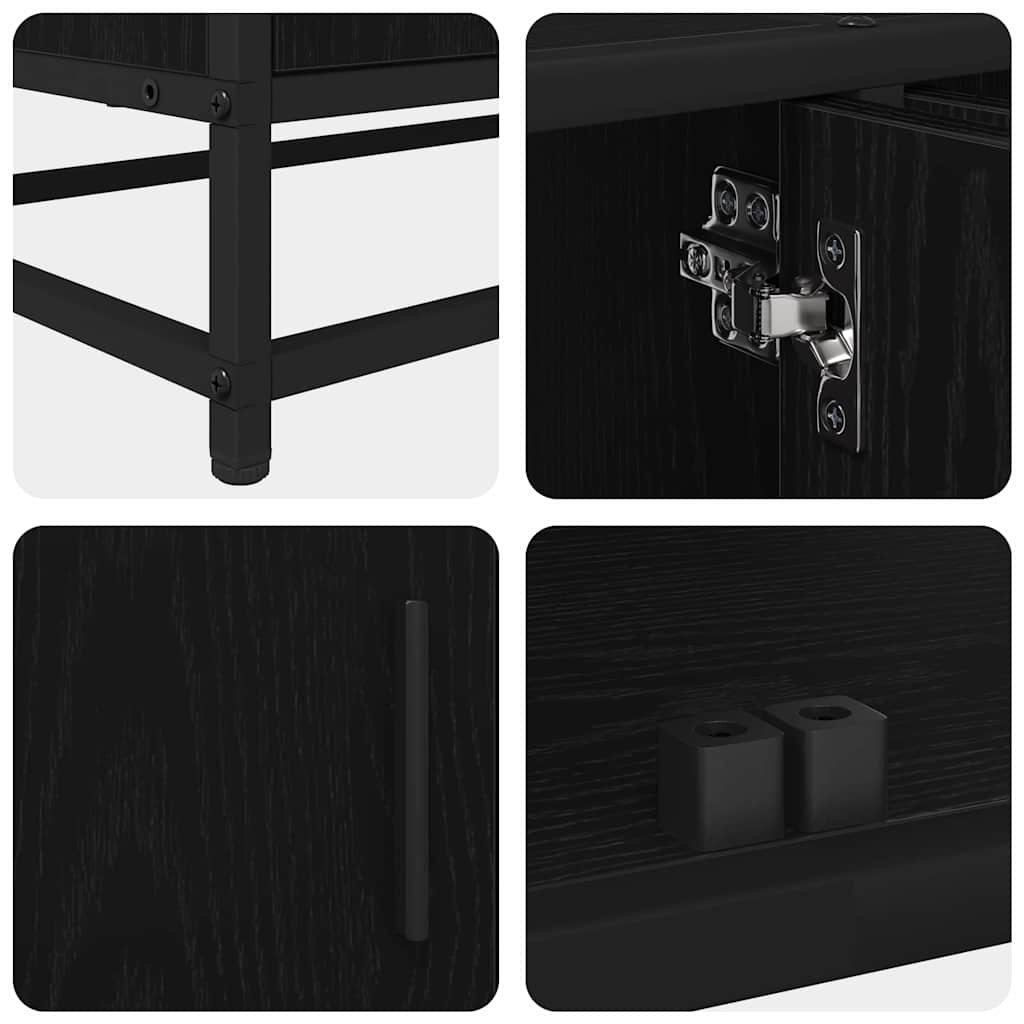 Cabinet TV Stejar negru 240 x 35 x 41 cm Lemn compozit GartenMobel Dekor