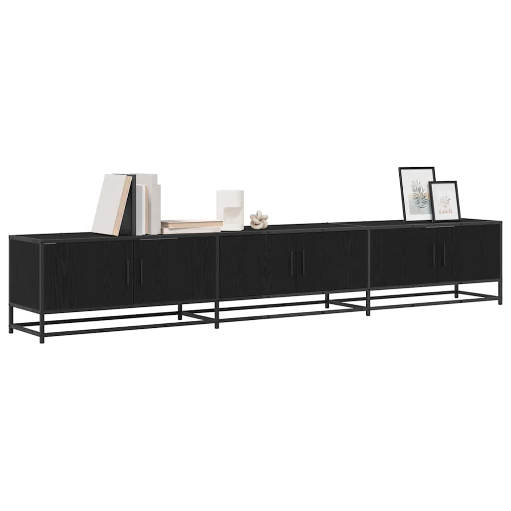 Cabinet TV Stejar negru 240 x 35 x 41 cm Lemn compozit GartenMobel Dekor