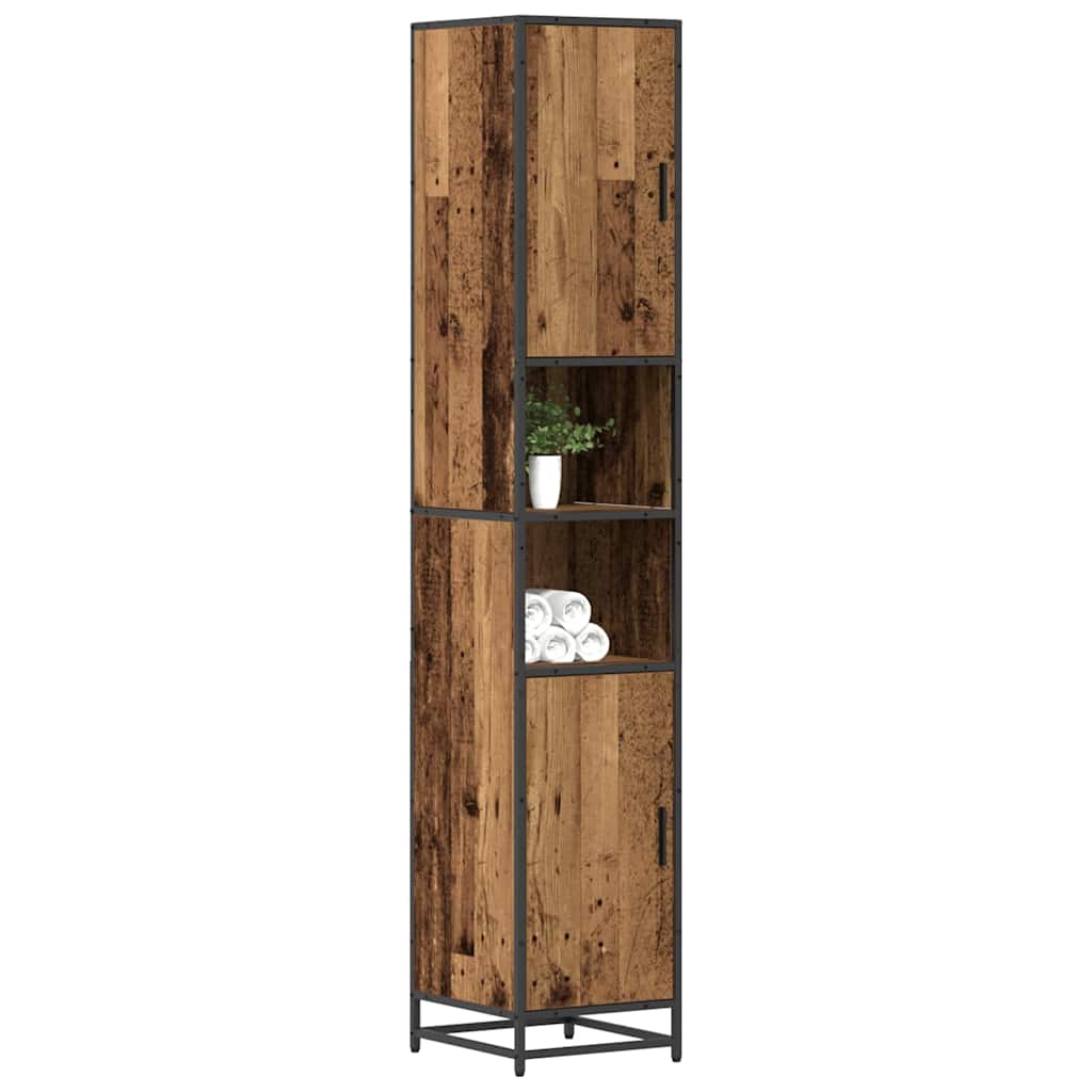 Dulap de Baie Lemn vechi 35 x 37.5 x 188.5 cm Lemn compozit GartenMobel Dekor