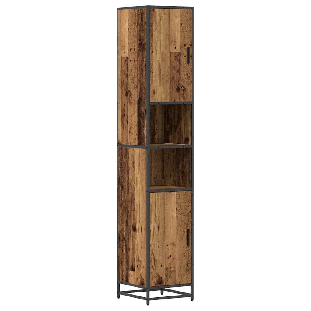 Dulap de Baie Lemn vechi 35 x 37.5 x 188.5 cm Lemn compozit GartenMobel Dekor