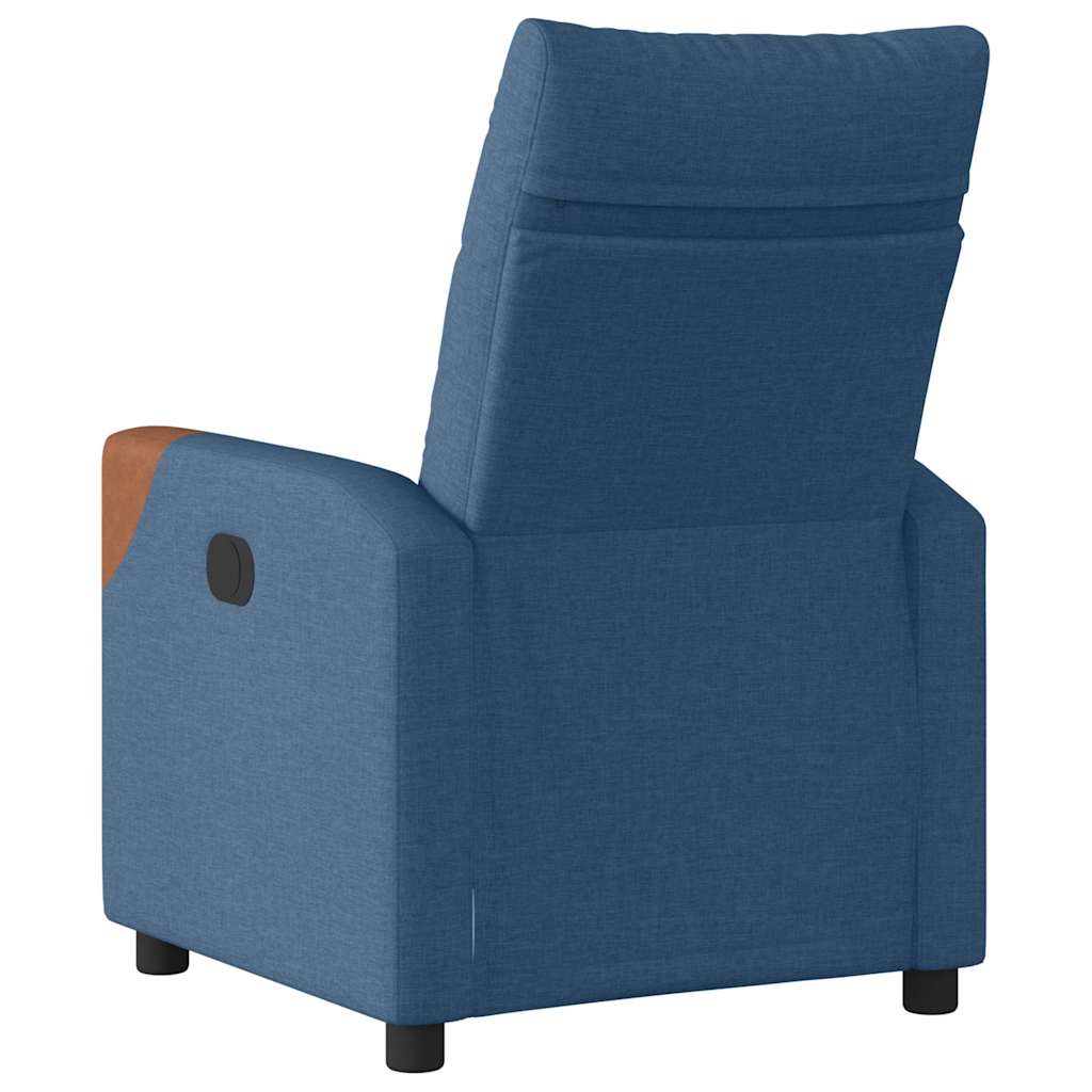 Fotoliu rabatabil, albastru, material textil GartenMobel Dekor