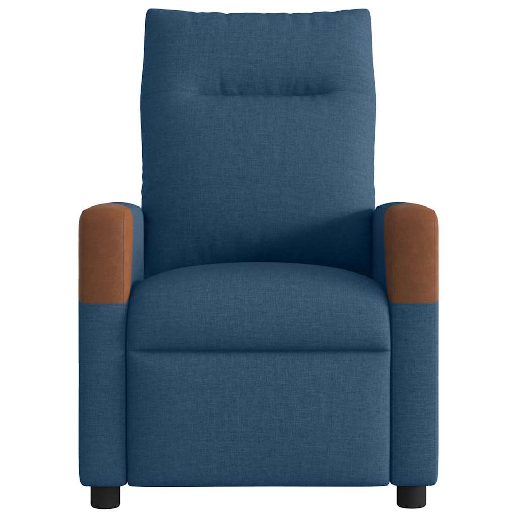 Fotoliu rabatabil, albastru, material textil GartenMobel Dekor