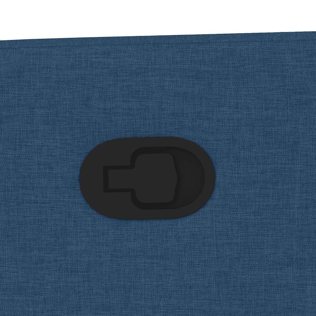Fotoliu rabatabil, albastru, material textil GartenMobel Dekor