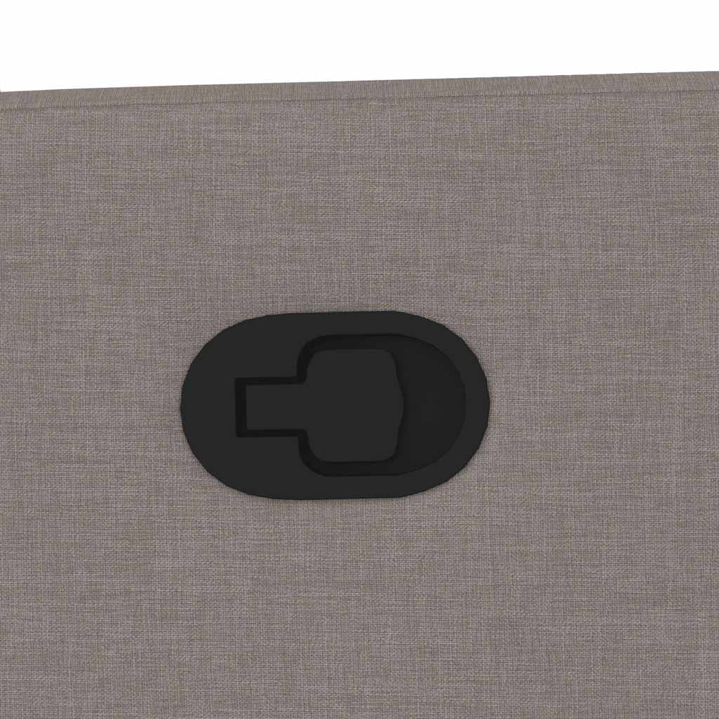 Fotoliu rabatabil, gri taupe, material textil GartenMobel Dekor