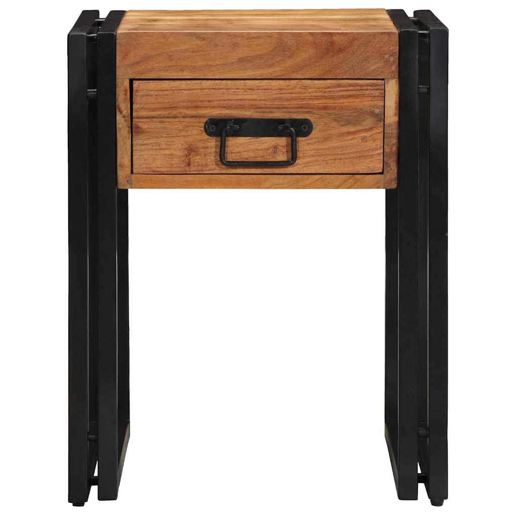 Masă laterală Maro 40 x 40 x 50 cm lemn masiv de acacia GartenMobel Dekor