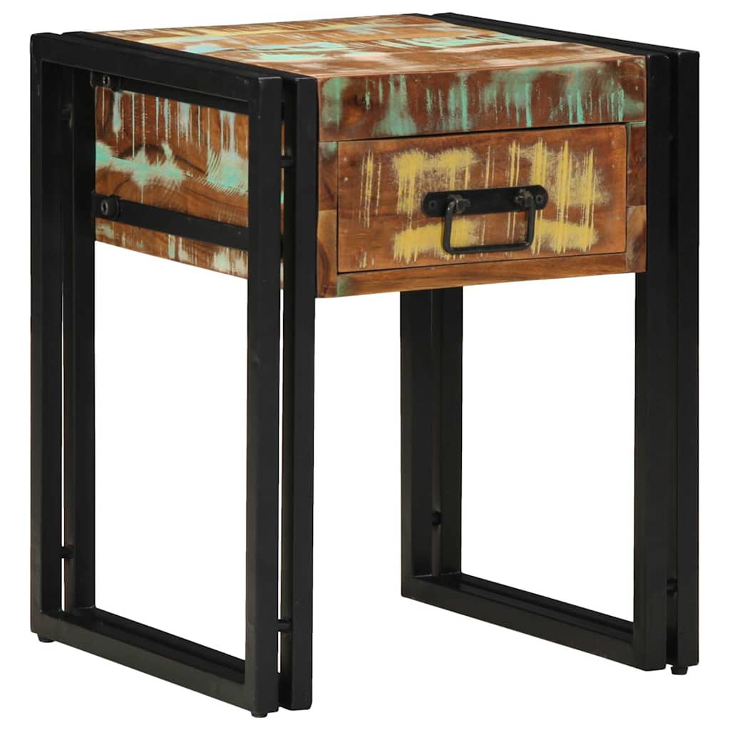 Masă laterală Multicolour 40 x 40 x 50 cm Lemn masiv reciclat GartenMobel Dekor