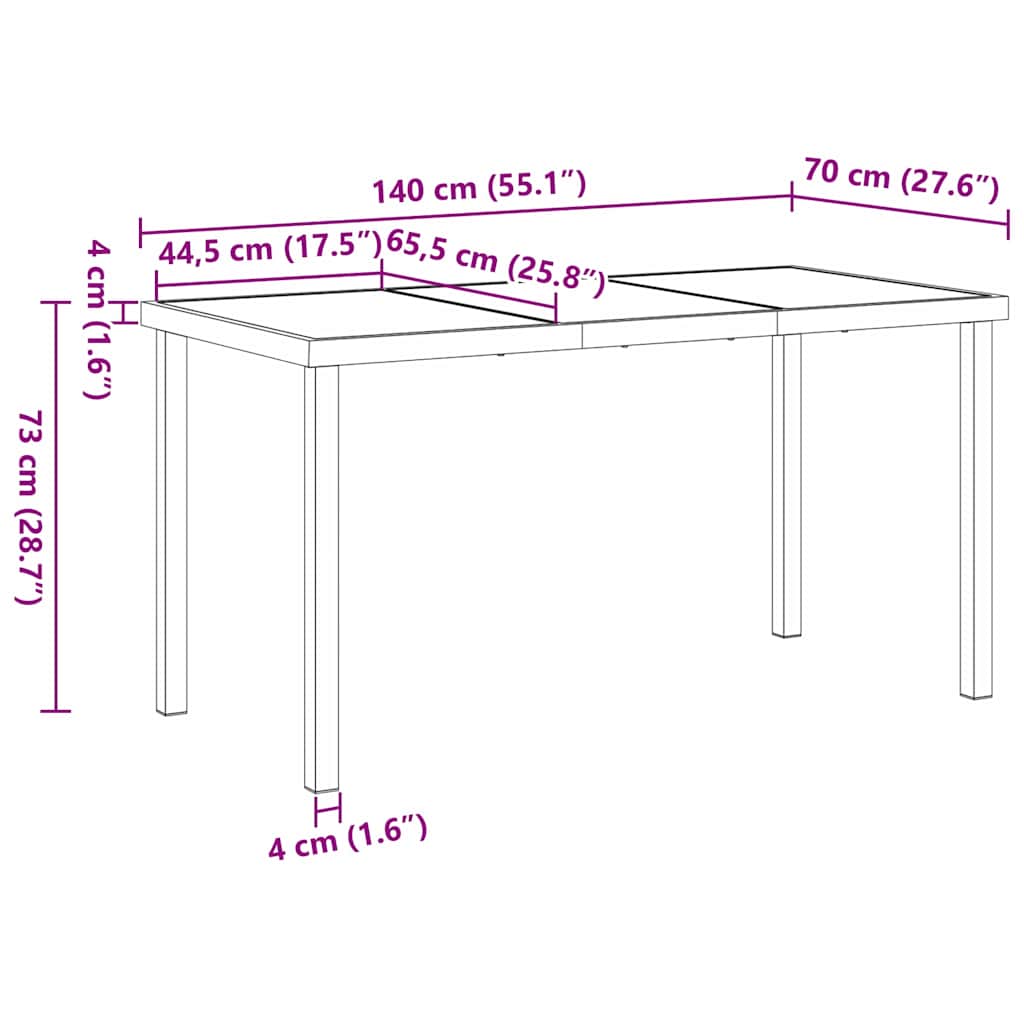 Set de masă pentru grădină 5 pcs Gri poliratan GartenMobel Dekor