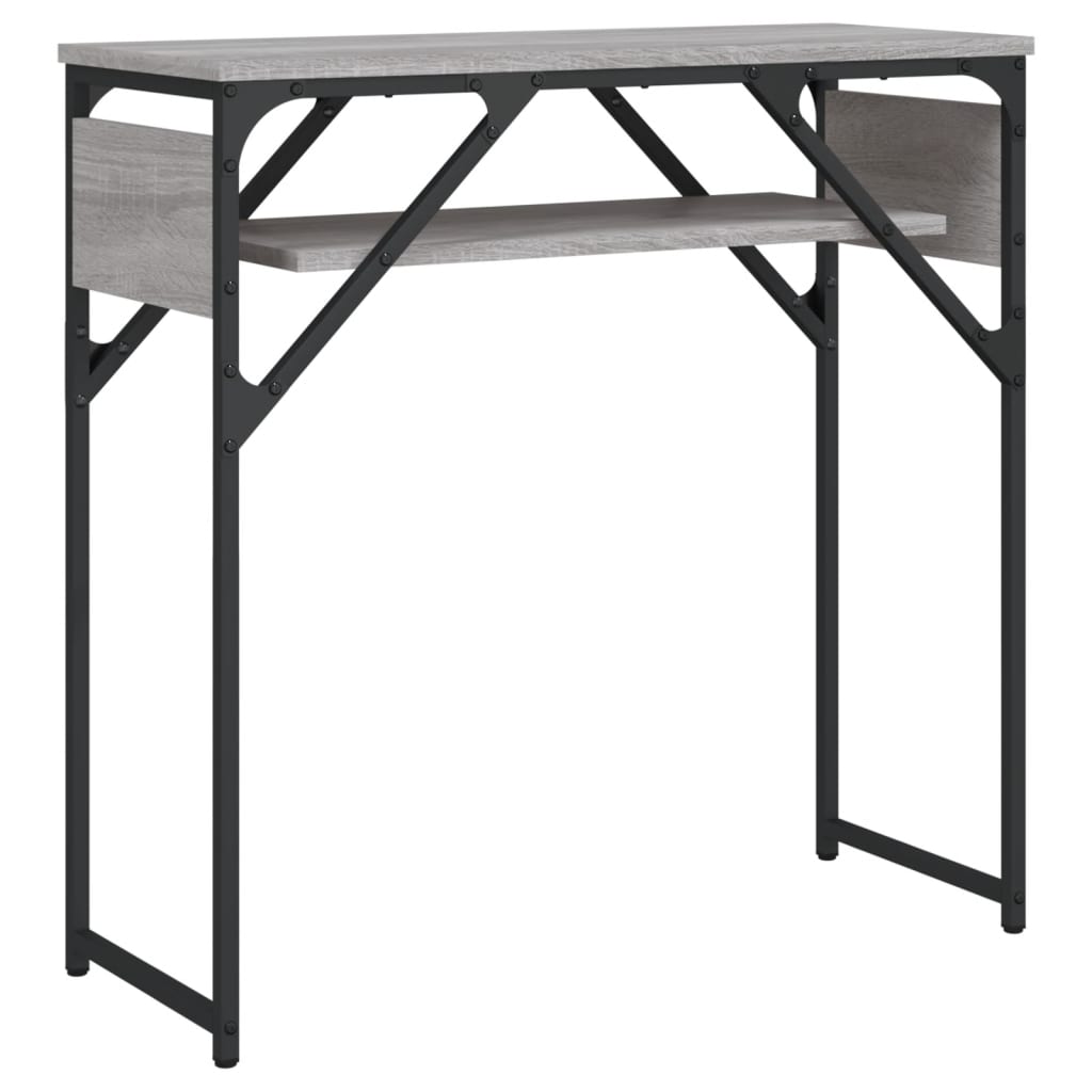 Măsuță consolă cu raft gri sonoma 75x30x75 cm lemn prelucrat GartenMobel Dekor