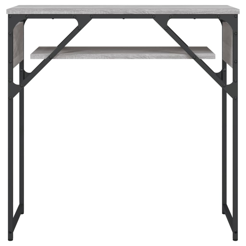 Măsuță consolă cu raft gri sonoma 75x30x75 cm lemn prelucrat GartenMobel Dekor