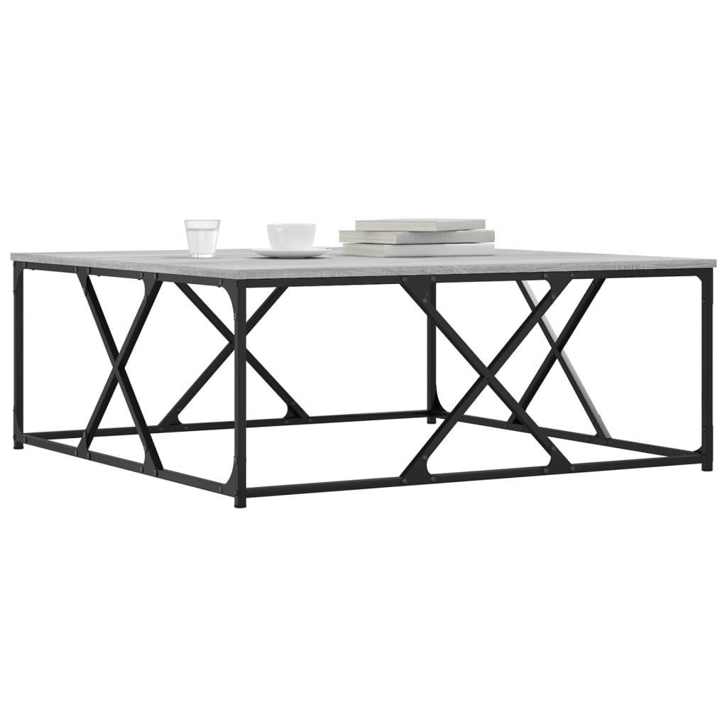 Măsuță de cafea gri sonoma 100x100x40 cm lemn prelucrat GartenMobel Dekor