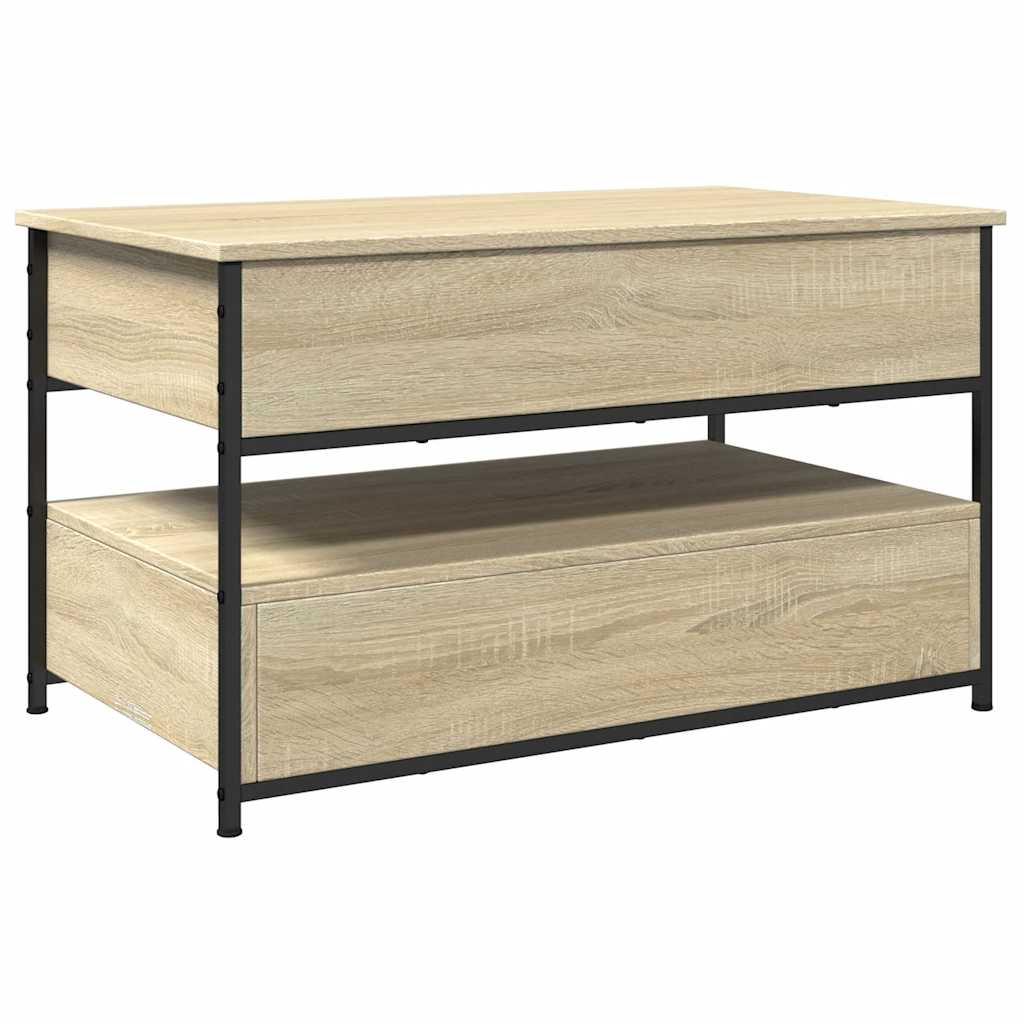 Măsuță de cafea stejar sonoma 85x50x50 cm lemn prelucrat/metal GartenMobel Dekor