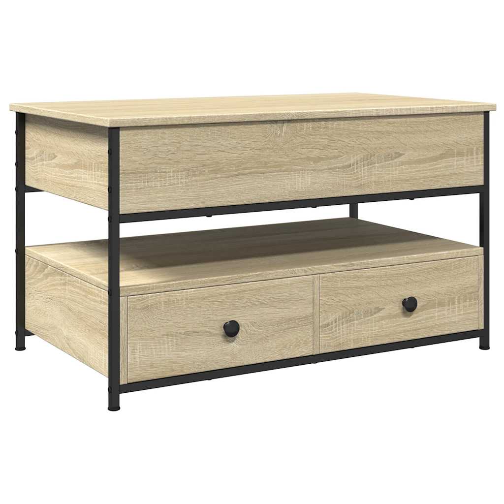 Măsuță de cafea stejar sonoma 85x50x50 cm lemn prelucrat/metal GartenMobel Dekor