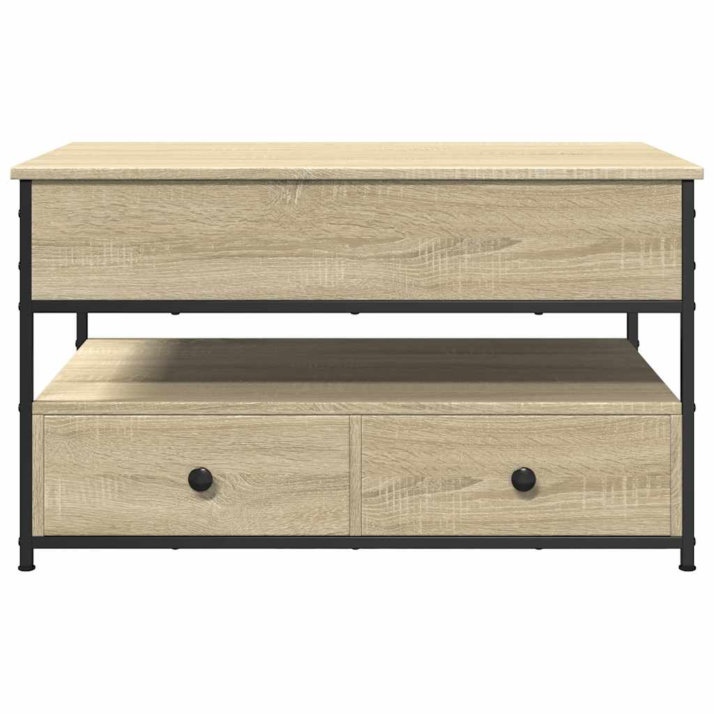 Măsuță de cafea stejar sonoma 85x50x50 cm lemn prelucrat/metal GartenMobel Dekor