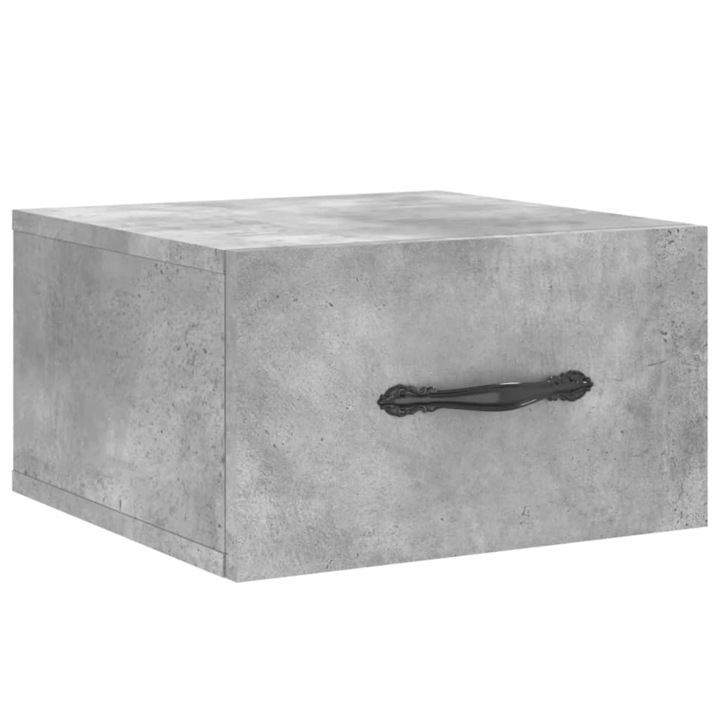 Noptieră de perete, gri beton, 35x35x20 cm GartenMobel Dekor