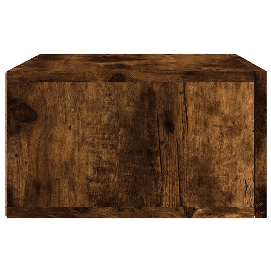 Noptiere de perete, 2 buc., stejar afumat, 35x35x20 cm GartenMobel Dekor