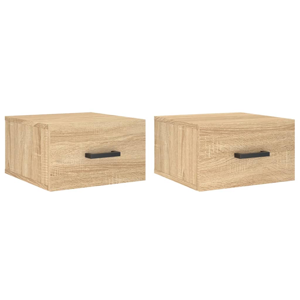 Noptiere de perete, 2 buc., stejar sonoma, 35x35x20 cm GartenMobel Dekor