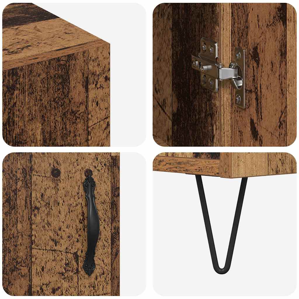 Bufet Lemn vechi 90 x 34 x 80 cm Lemn compozit GartenMobel Dekor