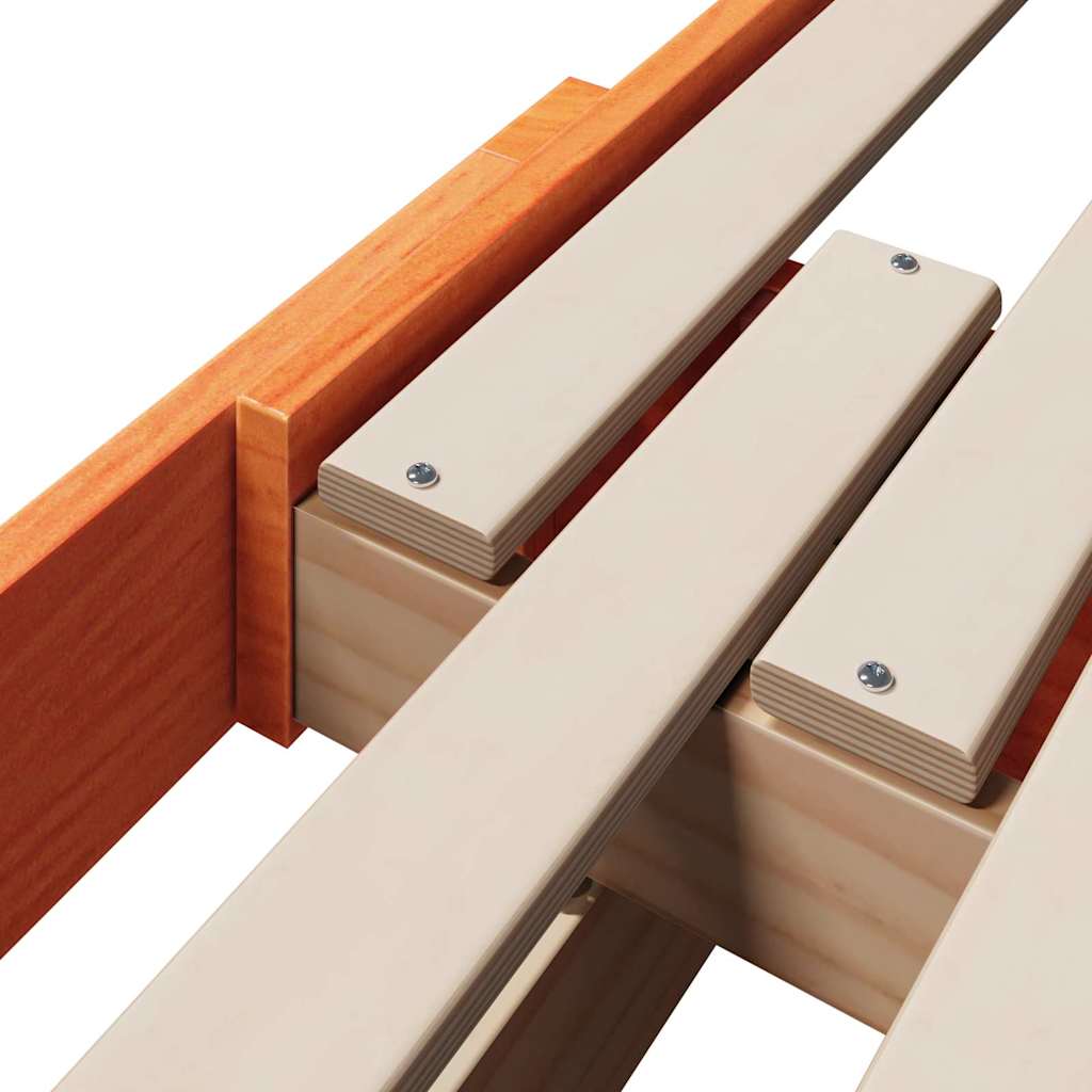 Cadru de pat extensibil pentru copii Other Maro ceruit GartenMobel Dekor