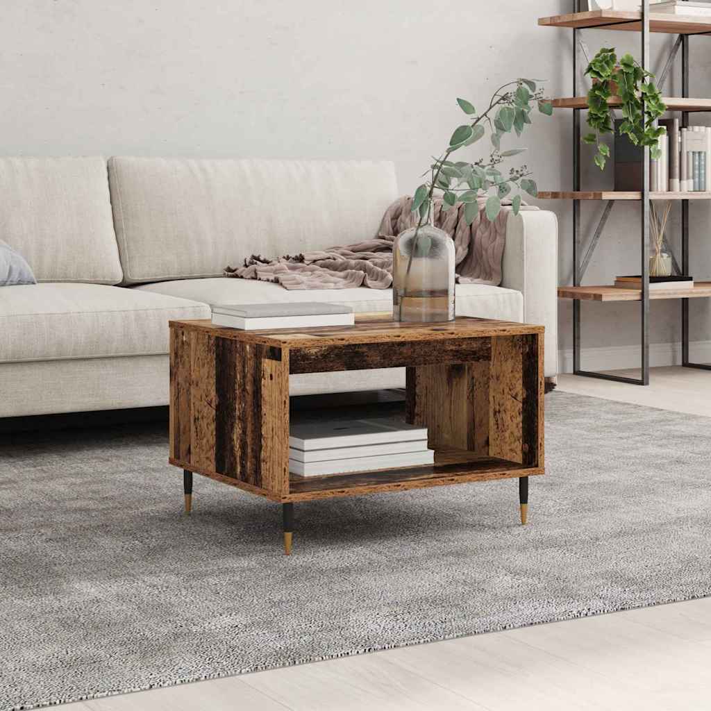 Masă de cafea Lemn vechi 60 x 50 x 40 cm Lemn compozit GartenMobel Dekor