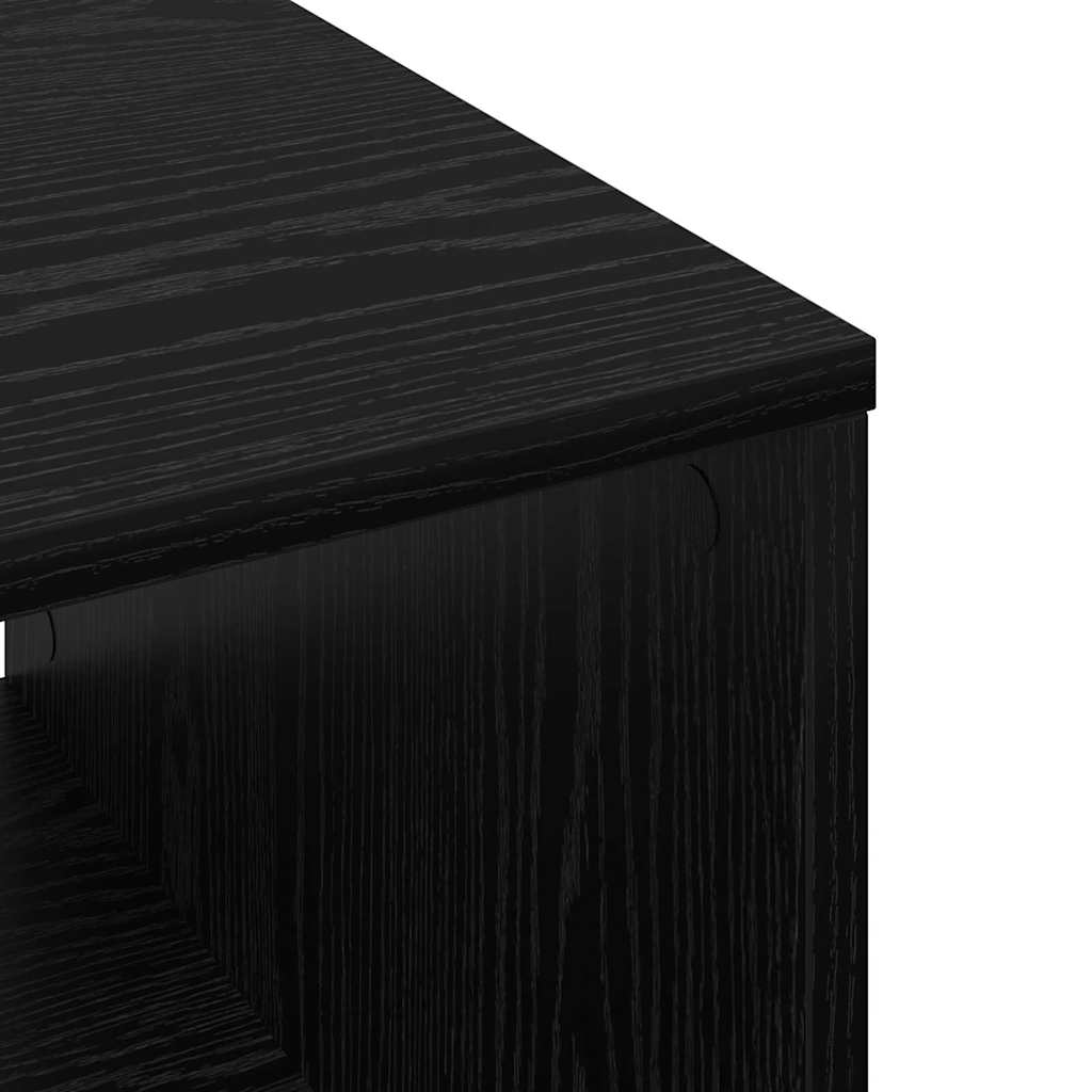Masă de cafea Stejar negru 60 x 50 x 40 cm Lemn compozit GartenMobel Dekor