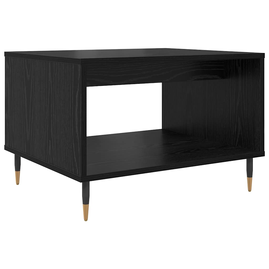 Masă de cafea Stejar negru 60 x 50 x 40 cm Lemn compozit GartenMobel Dekor