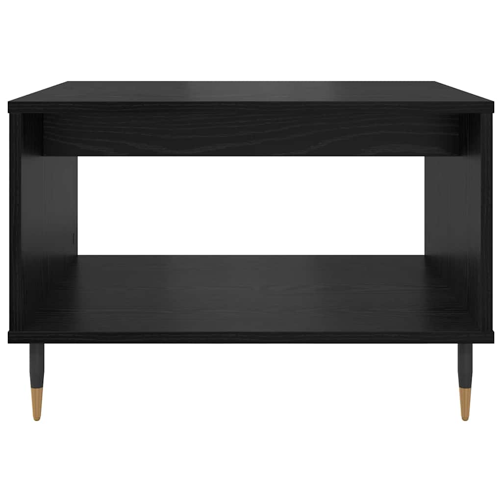 Masă de cafea Stejar negru 60 x 50 x 40 cm Lemn compozit GartenMobel Dekor