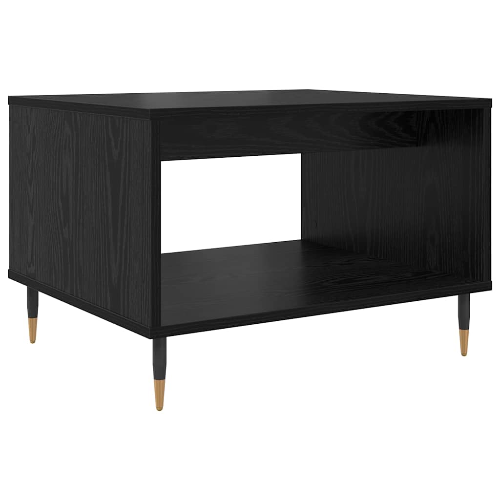 Masă de cafea Stejar negru 60 x 50 x 40 cm Lemn compozit GartenMobel Dekor
