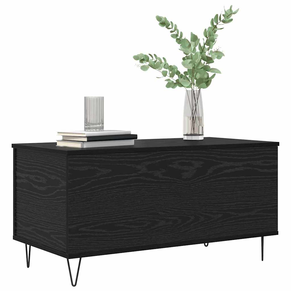 Masă de cafea Stejar negru 90 x 44.5 x 45 cm Lemn compozit GartenMobel Dekor