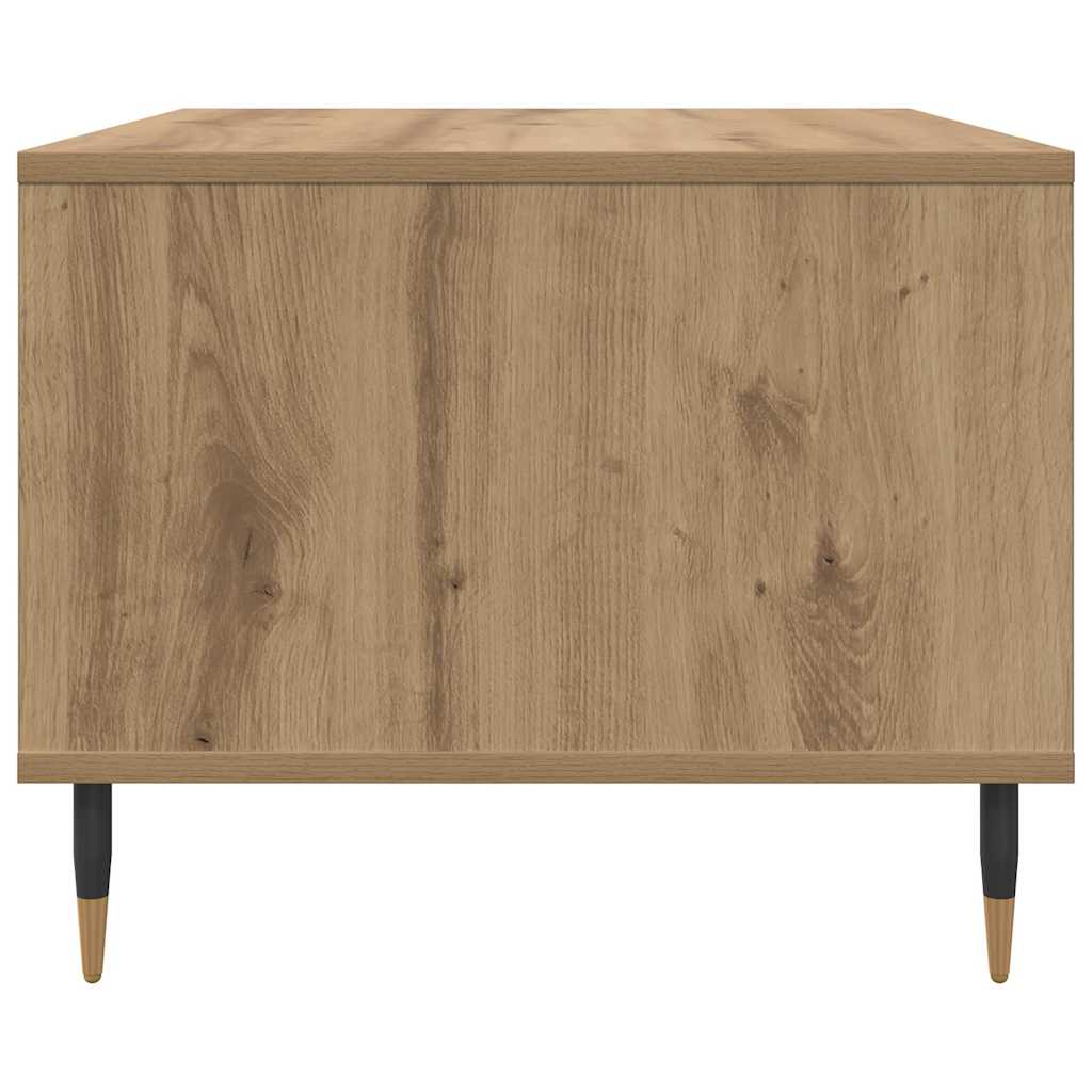 Masă de cafea stejar artizanal 60 x 50 x 40 cm Lemn compozit GartenMobel Dekor